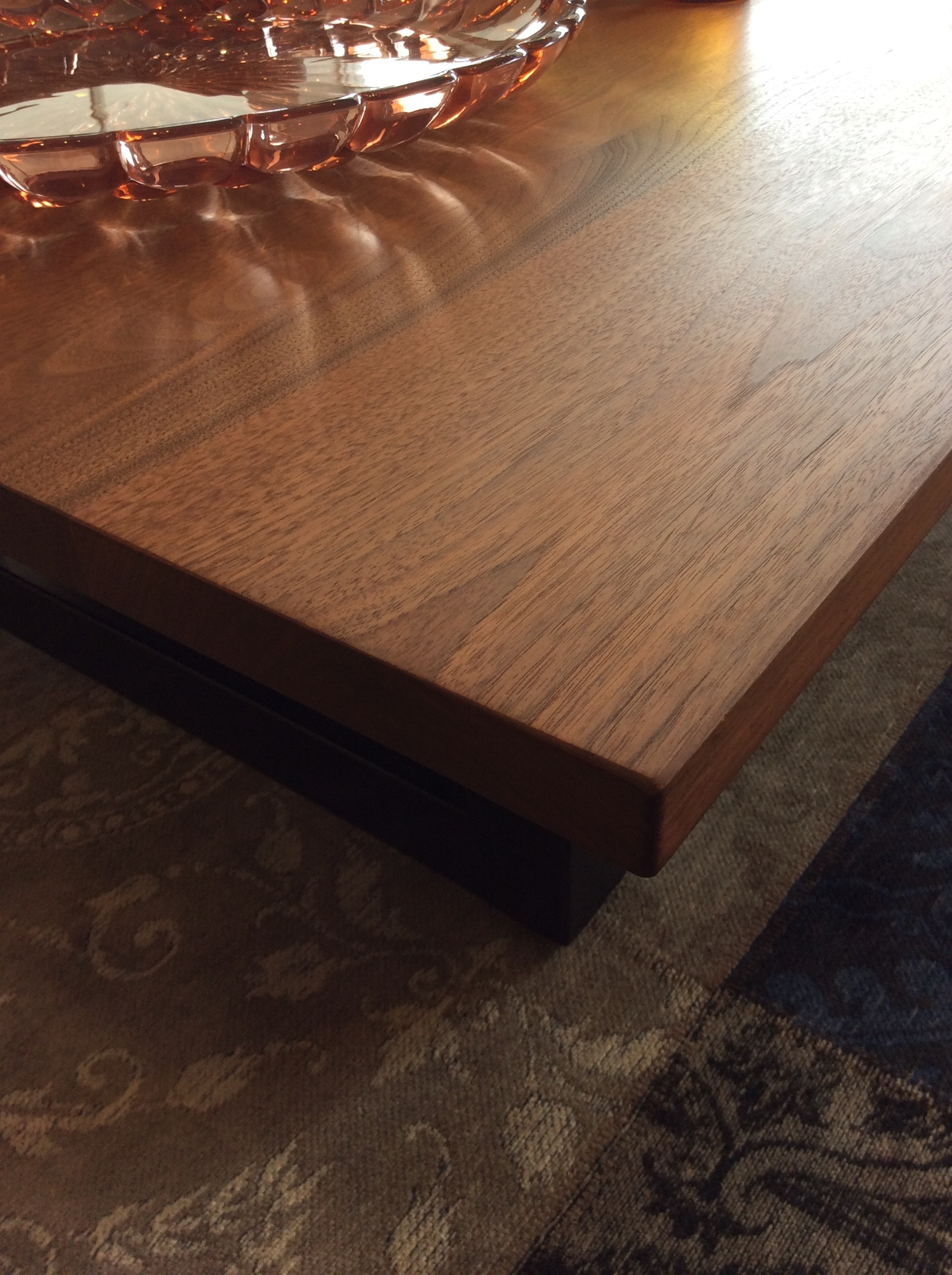 レガーレビーン126 ウォールナット無垢リビングテーブル 木とスチール